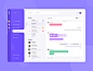 Jualin E-Commerce Dashboard tracking team table status simple revenue purple orders management income gradient ecommerce design chart card business analytic dashboad ux ui