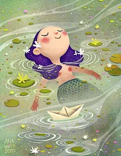 把你的脸迎朝阳光，那就不会有阴影。丨来自插画师Ana Varela