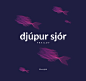 Djúpur Sjór / Deep Sea : Sea creatures made only with the blend tool and "Distort & Transform" effects in Illustrator.