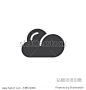 Cloud icon vector, filled flat sign, solid pictogram isolated on white. Symbol, logo illustration. Pixel perfect