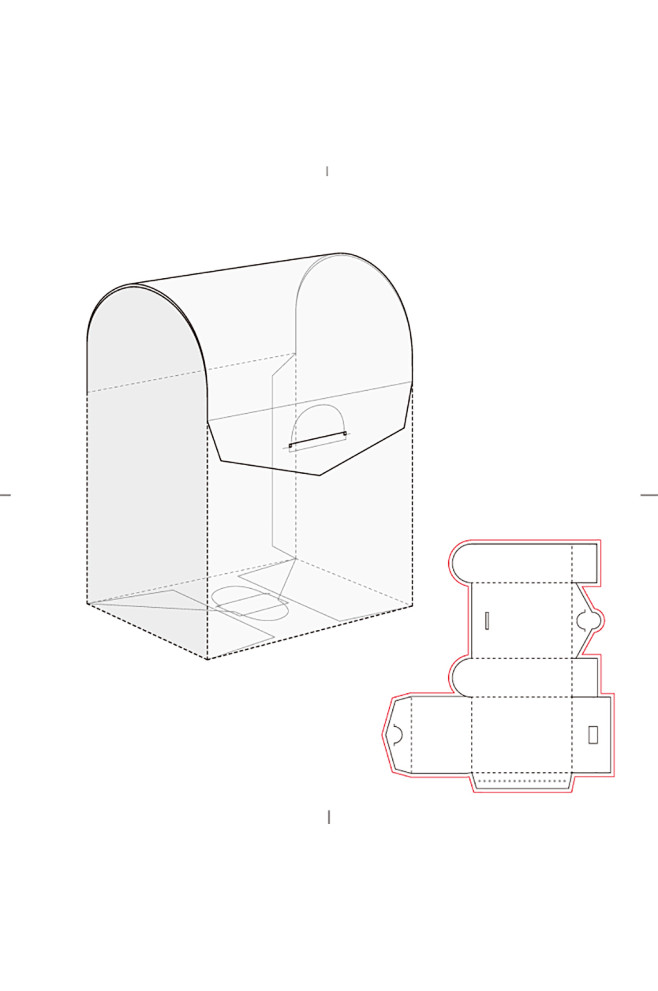 包装盒设计盒型展开图模切刀模刀线模板