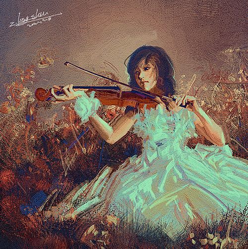 中国画师shushuhome的油画作品欣...