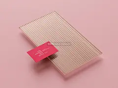 高端玻璃场景VI名片样机展示PS智能贴图样机素材 – 图渲拉-高品质设计素材分享平台