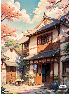 蓁蓁榛榛采集到插画-场景