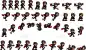忍者,游戏,黑色,小精灵,武术,男孩,红色,图像,搬家