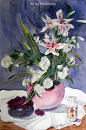 Original Watercolor Floral 18 x 24 by ArtbyMarguerite on Etsy
