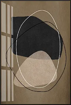 轻奢抽象装饰画(高清喷绘，晶瓷画)
