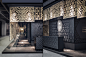 Royal Ceramica pavilion at Cersaie 15 by Paolo Cesaretti, Bologna – Italy »  Retail Design Blog : The visitor is inside the tiled displays admiring decorations and details in big arrangements. A sense of luxurious wideness embraces him during the visit. T