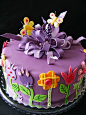 花紫色蛋糕