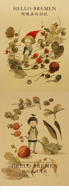 莫小丁采集到插画-阿梗
