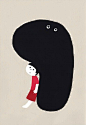 #ggda365 # 日本插画师佐藤香苗，主要描绘天真的孩子和怪兽。造型简洁，天真烂漫@插画视觉 @新绘本 @和谐设绘 @书籍装帧BD 佐藤香苗网站http://t.cn/zW6vQ4j