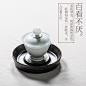 茶香记 铁釉 窑变 壶承 干泡盘 养壶垫 茶席必备 茶道零配 壶托-淘宝网