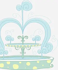 喷泉 手绘_百度图片搜索