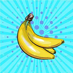 波普艺术香蕉。矢量图网