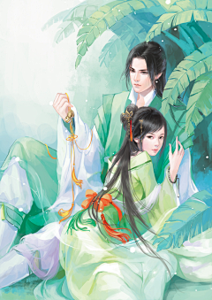 落花风飞絮采集到死生契阔,与子成说(古装情侣)