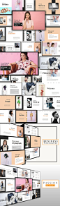 七图网-欧美风杂志服装产品画册Keynote模板