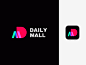 Daily Mall Logo daily shopping icon design logo