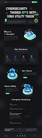 crypto landing page Web Design  crypto landing page cybersecurity nft nft landing page blockchain ai web3