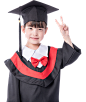 摄图网_500923917_儿童小女孩穿毕业服形象展示教育（非企业商用）