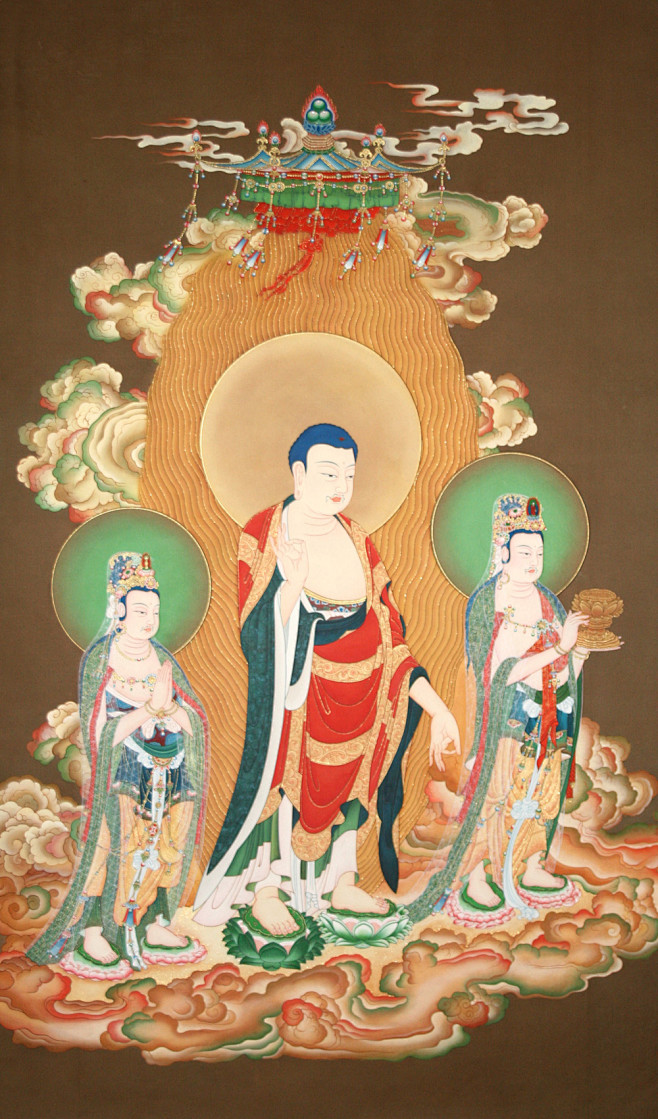 西方三圣接引图