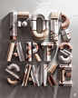 Experimental 3D Typography by Ben Fearnley | Inspiration Grid : Here&#;8217s a nice selection of three-dimensional typographic experiments by New York-based artist Ben Fearnley
