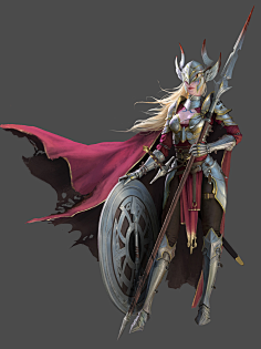 女战士 女骑士 铠甲-花瓣网|陪你做生活的设计师 | 人物，原画