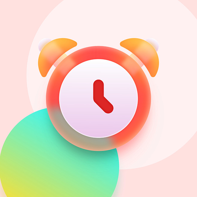 轻质感图标icon闹钟
