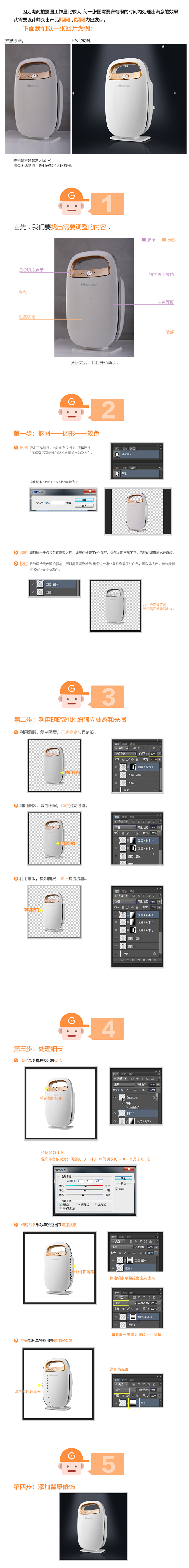 十分钟产品修图教程,学经验