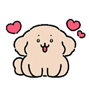 超可爱的线条小狗表情包.ᐟ.ᐟ