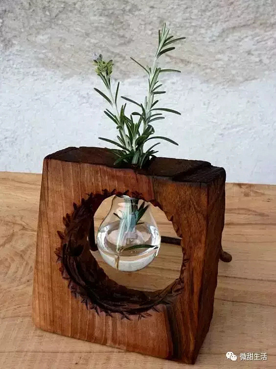 木质花器——生命力的家居装饰品