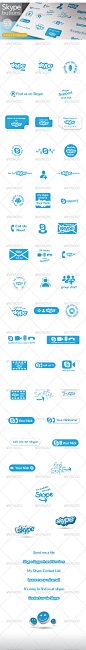 Skype Buttons on Behance