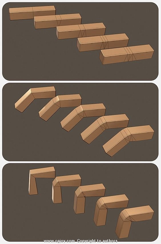 【新提醒】游戏模型布线对动画变形的影响-...