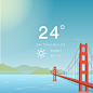 Illustration for Weather ForeCast App : This is the Illustration for Weather Forecast App I'm currently working on.We are planning to make this illustration animated beautifully with user interaction.