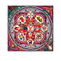  SUPERSTITION 方巾 :  SUPERSTITION 方巾 此款 Superstition 方巾汲取中国生肖元素，结合品牌标志图案，生动地描绘出 12 种动物形象。它们围绕在正中大号 LV Circle 圆圈标识四周，与 Monogram 花卉背景相映成趣。路易威登复古行李箱、行李牌和挂锁图案等经典设计更为这条丝巾增添精彩之笔。