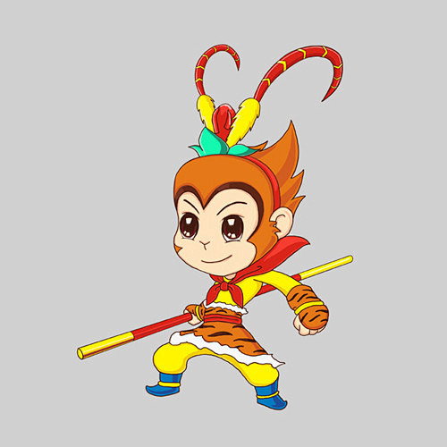 孙猴子孙悟空卡通大图点击还原