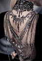 Jewels for Ghouls: Rhinestone Multi-Chain Choker/Necklace by Flamant of Rome. $385.: 