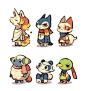 Villagers on the top side seems to be unhappy.<br/>(Dec 11 update)I forgot to say, I made a short cut so you can find these pokemon villagers on my page easier!