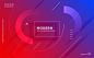 Modern vibrant abstract gradient memphis style background Vector | Free Download