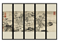 兰氏艺术新品 现代中式 纱质屏风 实木半透明 仿古折屏 PF188山水-淘宝网
