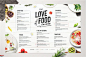 多用途经典A3尺寸食物菜单模板桌面垫格式设计素材下载 Food Menu