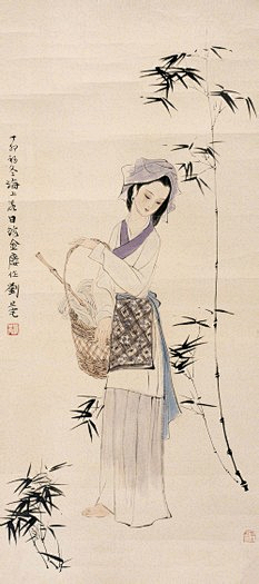 卯辰采集到刘旦宅仕女【搬图完结】