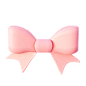蓝丝带弓 3D 图标