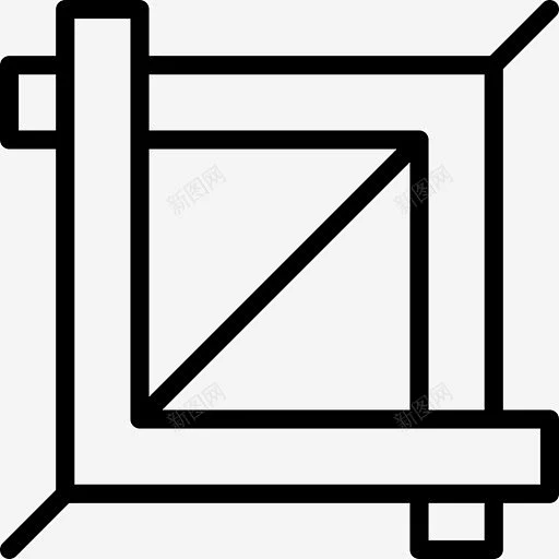 裁剪符号收缩图标 重新调整大小 icon 标识 标志 UI图标 设计图片 免费下载 页面网页 平面电商 创意素材-花瓣网