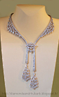 Van Cleef & Arpels diamond necklace via Diamonds and Rhubarb.