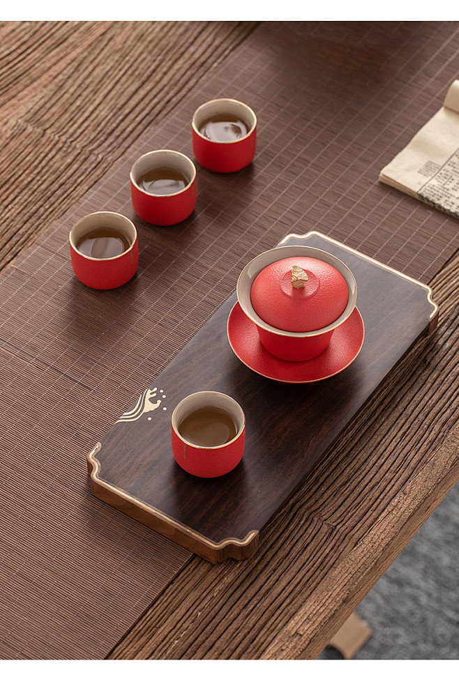 日式创意陶瓷功夫茶具套装家用泡茶壶茶杯茶...