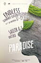 Paradise Summer Poster : Paradise Summer Poster – This flyer poster can be used for the summer season events such as a beach party, summer bar party, summer party or a fashion workshop, garden, outlet, karaoke, dj events and more. This summer poster combi