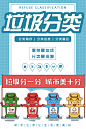 垃圾分类环保垃圾回收海报