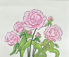 10分钟随手画｜刘亦菲画的玫瑰｜丙烯马克笔 - 小红书