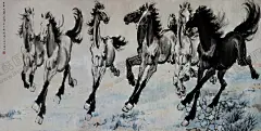 徐悲鸿大气国画马 【酷图网】马绘画,马奔跑,骏马图,马到成功,动物,八骏图,黑白水墨画,徐悲鸿绘画,中国风国画,水墨画,装饰画,名家绘画,中式装饰画,简约绘画