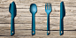 CAMPING CUTLERY DECATHLON : Cutlery Set for Quechua.Available at Decathlon store and www.decathlon.com for 1.99€